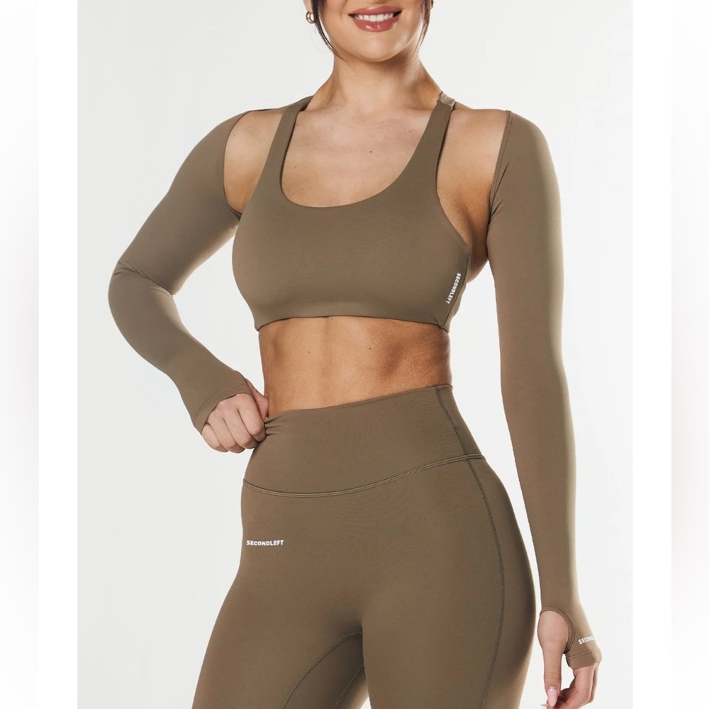 Secondleft‎ SHRUG NANDEX™ Brown Althletic Arm Warmer Shrug Nandex Women’s M